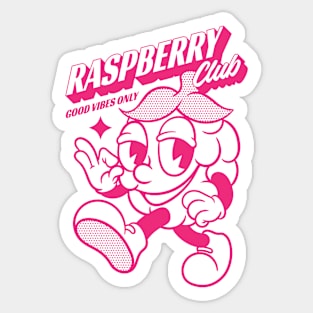 Raspberry Club Sticker